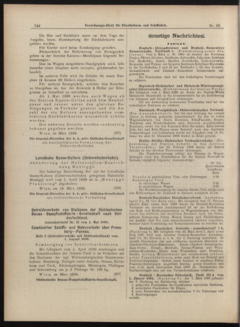 Verordnungs-Blatt für Eisenbahnen und Schiffahrt: Veröffentlichungen in Tarif- und Transport-Angelegenheiten 18990321 Seite: 10