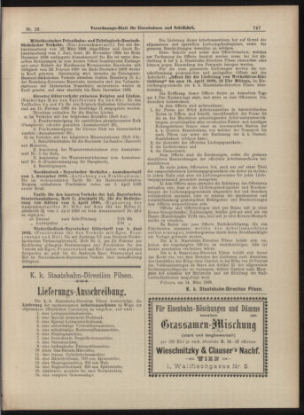 Verordnungs-Blatt für Eisenbahnen und Schiffahrt: Veröffentlichungen in Tarif- und Transport-Angelegenheiten 18990321 Seite: 11