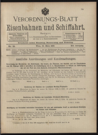 Verordnungs-Blatt für Eisenbahnen und Schiffahrt: Veröffentlichungen in Tarif- und Transport-Angelegenheiten