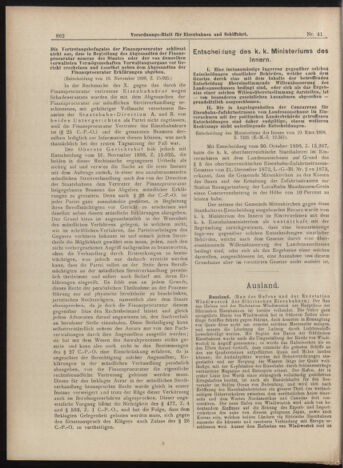 Verordnungs-Blatt für Eisenbahnen und Schiffahrt: Veröffentlichungen in Tarif- und Transport-Angelegenheiten 18990411 Seite: 2