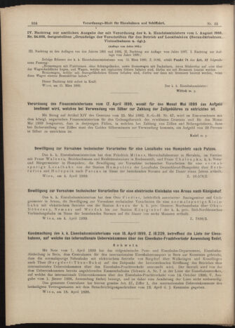 Verordnungs-Blatt für Eisenbahnen und Schiffahrt: Veröffentlichungen in Tarif- und Transport-Angelegenheiten 18990420 Seite: 2