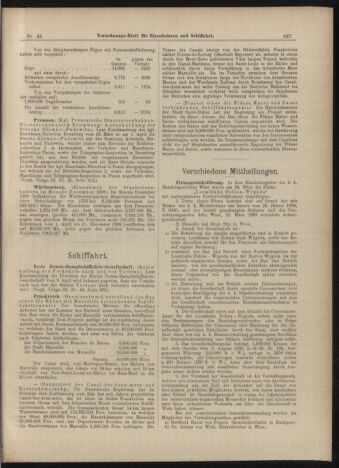 Verordnungs-Blatt für Eisenbahnen und Schiffahrt: Veröffentlichungen in Tarif- und Transport-Angelegenheiten 18990420 Seite: 5