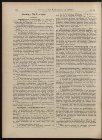 Verordnungs-Blatt für Eisenbahnen und Schiffahrt: Veröffentlichungen in Tarif- und Transport-Angelegenheiten 18990420 Seite: 8