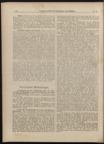 Verordnungs-Blatt für Eisenbahnen und Schiffahrt: Veröffentlichungen in Tarif- und Transport-Angelegenheiten 18990425 Seite: 12