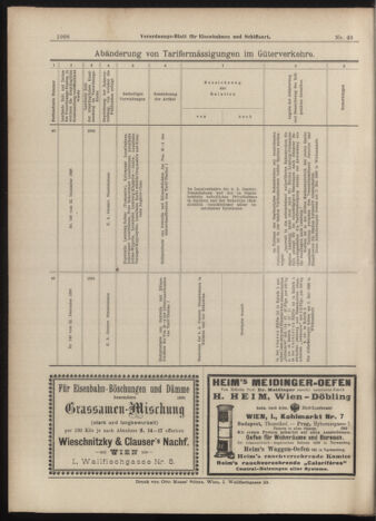 Verordnungs-Blatt für Eisenbahnen und Schiffahrt: Veröffentlichungen in Tarif- und Transport-Angelegenheiten 18990429 Seite: 16