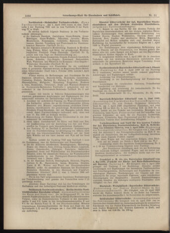 Verordnungs-Blatt für Eisenbahnen und Schiffahrt: Veröffentlichungen in Tarif- und Transport-Angelegenheiten 18990504 Seite: 8