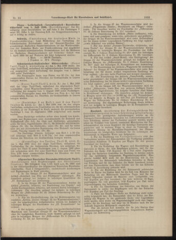 Verordnungs-Blatt für Eisenbahnen und Schiffahrt: Veröffentlichungen in Tarif- und Transport-Angelegenheiten 18990504 Seite: 9