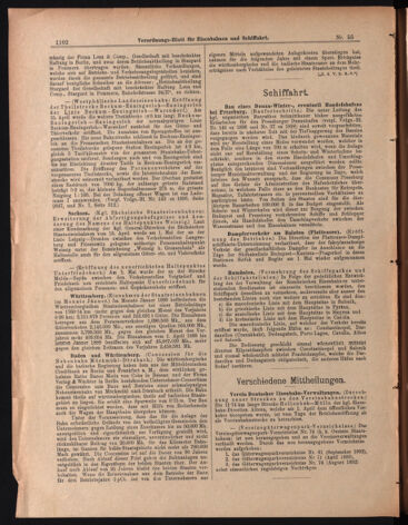 Verordnungs-Blatt für Eisenbahnen und Schiffahrt: Veröffentlichungen in Tarif- und Transport-Angelegenheiten 18990513 Seite: 6