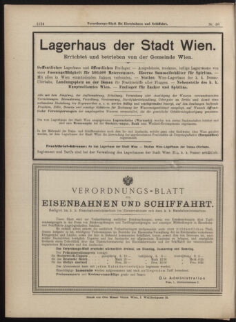 Verordnungs-Blatt für Eisenbahnen und Schiffahrt: Veröffentlichungen in Tarif- und Transport-Angelegenheiten 18990516 Seite: 16