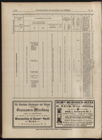 Verordnungs-Blatt für Eisenbahnen und Schiffahrt: Veröffentlichungen in Tarif- und Transport-Angelegenheiten 18990520 Seite: 16