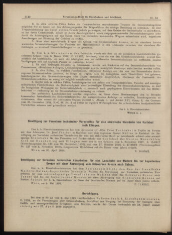 Verordnungs-Blatt für Eisenbahnen und Schiffahrt: Veröffentlichungen in Tarif- und Transport-Angelegenheiten 18990520 Seite: 2