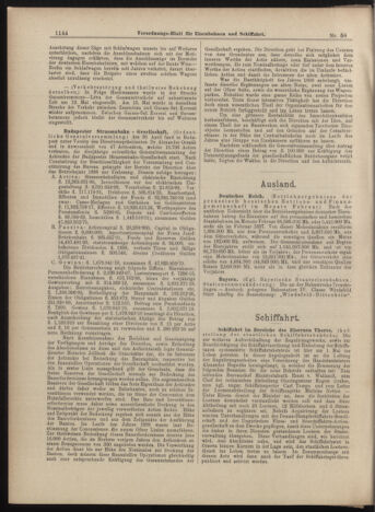 Verordnungs-Blatt für Eisenbahnen und Schiffahrt: Veröffentlichungen in Tarif- und Transport-Angelegenheiten 18990520 Seite: 4