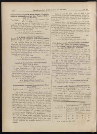 Verordnungs-Blatt für Eisenbahnen und Schiffahrt: Veröffentlichungen in Tarif- und Transport-Angelegenheiten 18990525 Seite: 8