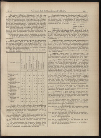 Verordnungs-Blatt für Eisenbahnen und Schiffahrt: Veröffentlichungen in Tarif- und Transport-Angelegenheiten 18990530 Seite: 11