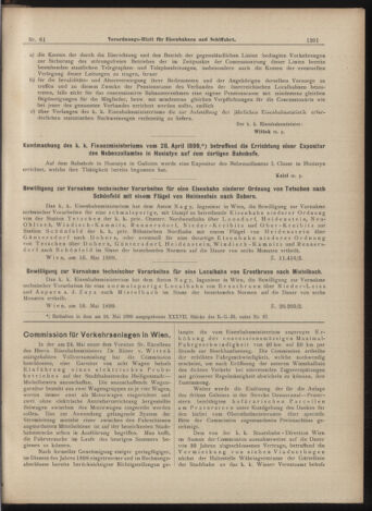 Verordnungs-Blatt für Eisenbahnen und Schiffahrt: Veröffentlichungen in Tarif- und Transport-Angelegenheiten 18990530 Seite: 5