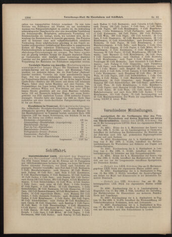 Verordnungs-Blatt für Eisenbahnen und Schiffahrt: Veröffentlichungen in Tarif- und Transport-Angelegenheiten 18990530 Seite: 8