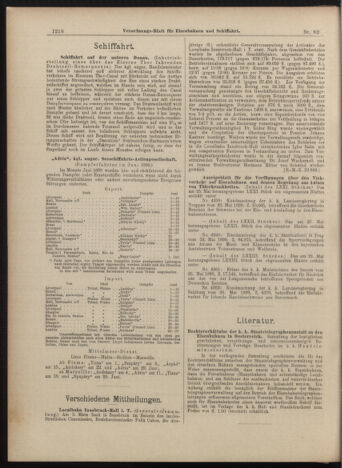 Verordnungs-Blatt für Eisenbahnen und Schiffahrt: Veröffentlichungen in Tarif- und Transport-Angelegenheiten 18990601 Seite: 6