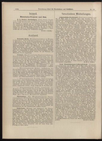 Verordnungs-Blatt für Eisenbahnen und Schiffahrt: Veröffentlichungen in Tarif- und Transport-Angelegenheiten 18990603 Seite: 6