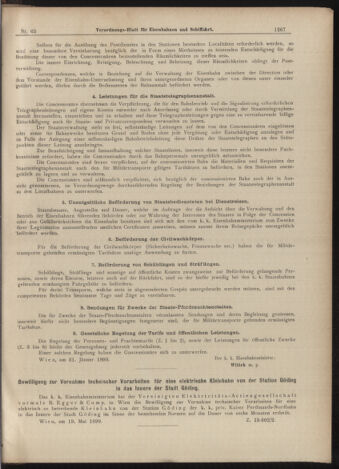 Verordnungs-Blatt für Eisenbahnen und Schiffahrt: Veröffentlichungen in Tarif- und Transport-Angelegenheiten 18990608 Seite: 7