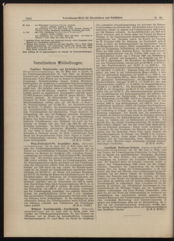 Verordnungs-Blatt für Eisenbahnen und Schiffahrt: Veröffentlichungen in Tarif- und Transport-Angelegenheiten 18990610 Seite: 12