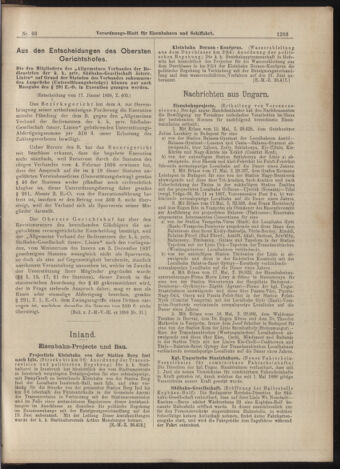 Verordnungs-Blatt für Eisenbahnen und Schiffahrt: Veröffentlichungen in Tarif- und Transport-Angelegenheiten 18990610 Seite: 3