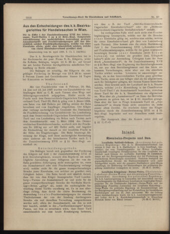 Verordnungs-Blatt für Eisenbahnen und Schiffahrt: Veröffentlichungen in Tarif- und Transport-Angelegenheiten 18990613 Seite: 12