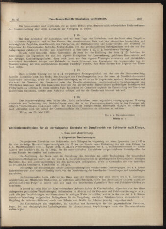 Verordnungs-Blatt für Eisenbahnen und Schiffahrt: Veröffentlichungen in Tarif- und Transport-Angelegenheiten 18990613 Seite: 5