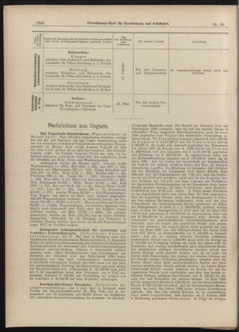 Verordnungs-Blatt für Eisenbahnen und Schiffahrt: Veröffentlichungen in Tarif- und Transport-Angelegenheiten 18990617 Seite: 6