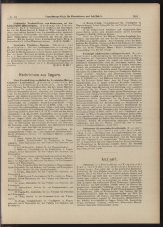 Verordnungs-Blatt für Eisenbahnen und Schiffahrt: Veröffentlichungen in Tarif- und Transport-Angelegenheiten 18990620 Seite: 3