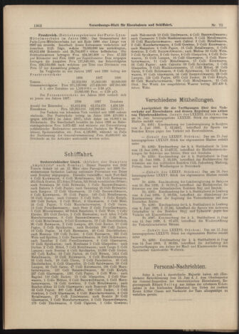 Verordnungs-Blatt für Eisenbahnen und Schiffahrt: Veröffentlichungen in Tarif- und Transport-Angelegenheiten 18990620 Seite: 6