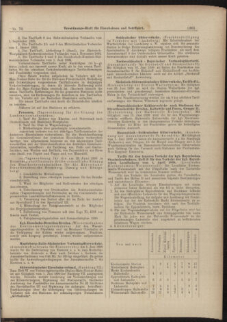 Verordnungs-Blatt für Eisenbahnen und Schiffahrt: Veröffentlichungen in Tarif- und Transport-Angelegenheiten 18990620 Seite: 9