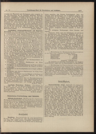 Verordnungs-Blatt für Eisenbahnen und Schiffahrt: Veröffentlichungen in Tarif- und Transport-Angelegenheiten 18990622 Seite: 5