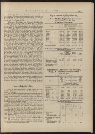 Verordnungs-Blatt für Eisenbahnen und Schiffahrt: Veröffentlichungen in Tarif- und Transport-Angelegenheiten 18990622 Seite: 7