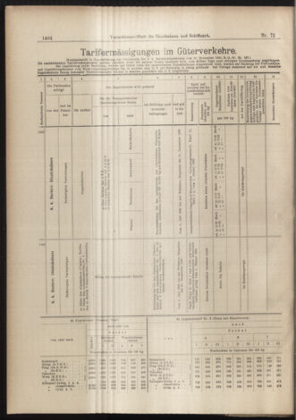 Verordnungs-Blatt für Eisenbahnen und Schiffahrt: Veröffentlichungen in Tarif- und Transport-Angelegenheiten 18990624 Seite: 16