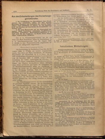 Verordnungs-Blatt für Eisenbahnen und Schiffahrt: Veröffentlichungen in Tarif- und Transport-Angelegenheiten 18990701 Seite: 6