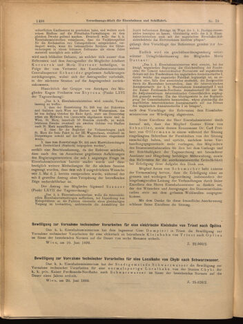 Verordnungs-Blatt für Eisenbahnen und Schiffahrt: Veröffentlichungen in Tarif- und Transport-Angelegenheiten 18990708 Seite: 10