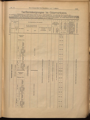 Verordnungs-Blatt für Eisenbahnen und Schiffahrt: Veröffentlichungen in Tarif- und Transport-Angelegenheiten 18990708 Seite: 15