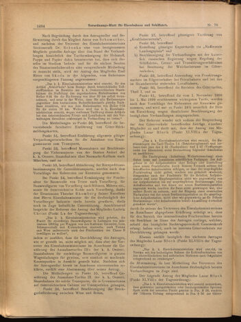 Verordnungs-Blatt für Eisenbahnen und Schiffahrt: Veröffentlichungen in Tarif- und Transport-Angelegenheiten 18990708 Seite: 6