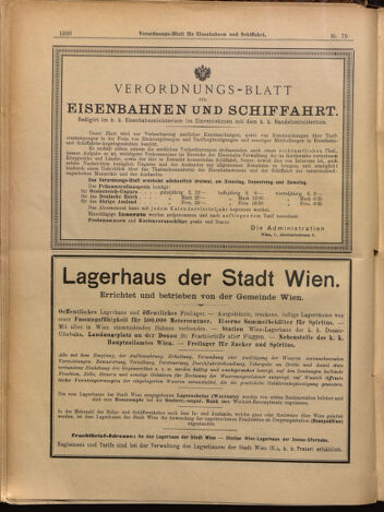 Verordnungs-Blatt für Eisenbahnen und Schiffahrt: Veröffentlichungen in Tarif- und Transport-Angelegenheiten 18990711 Seite: 14