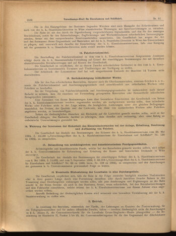 Verordnungs-Blatt für Eisenbahnen und Schiffahrt: Veröffentlichungen in Tarif- und Transport-Angelegenheiten 18990715 Seite: 8