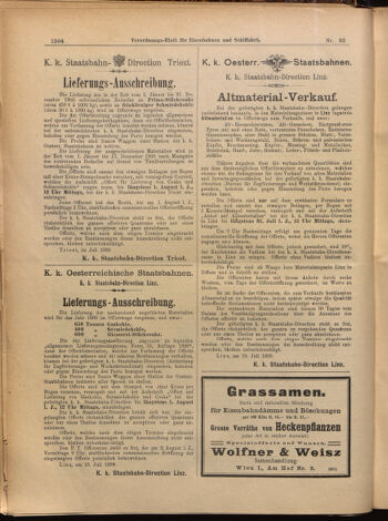 Verordnungs-Blatt für Eisenbahnen und Schiffahrt: Veröffentlichungen in Tarif- und Transport-Angelegenheiten 18990720 Seite: 10