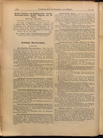 Verordnungs-Blatt für Eisenbahnen und Schiffahrt: Veröffentlichungen in Tarif- und Transport-Angelegenheiten 18990720 Seite: 12