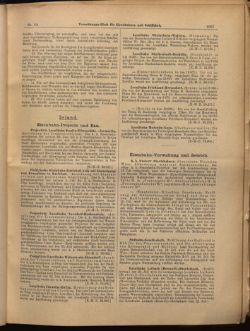 Verordnungs-Blatt für Eisenbahnen und Schiffahrt: Veröffentlichungen in Tarif- und Transport-Angelegenheiten 18990722 Seite: 7