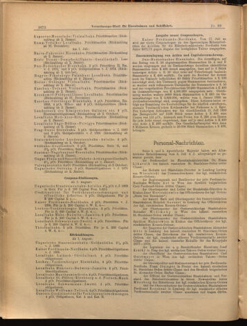 Verordnungs-Blatt für Eisenbahnen und Schiffahrt: Veröffentlichungen in Tarif- und Transport-Angelegenheiten 18990801 Seite: 8