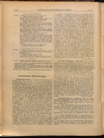 Verordnungs-Blatt für Eisenbahnen und Schiffahrt: Veröffentlichungen in Tarif- und Transport-Angelegenheiten 18990805 Seite: 12