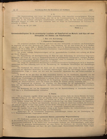 Verordnungs-Blatt für Eisenbahnen und Schiffahrt: Veröffentlichungen in Tarif- und Transport-Angelegenheiten 18990805 Seite: 5