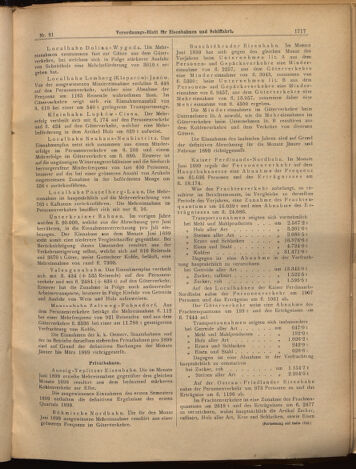 Verordnungs-Blatt für Eisenbahnen und Schiffahrt: Veröffentlichungen in Tarif- und Transport-Angelegenheiten 18990808 Seite: 5