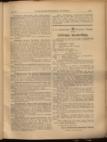 Verordnungs-Blatt für Eisenbahnen und Schiffahrt: Veröffentlichungen in Tarif- und Transport-Angelegenheiten 18990810 Seite: 13