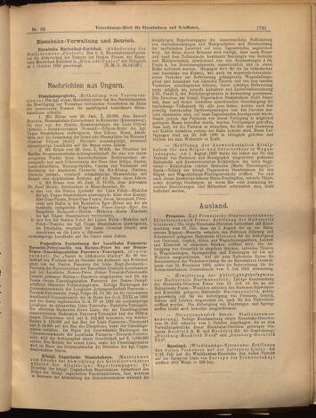 Verordnungs-Blatt für Eisenbahnen und Schiffahrt: Veröffentlichungen in Tarif- und Transport-Angelegenheiten 18990810 Seite: 9