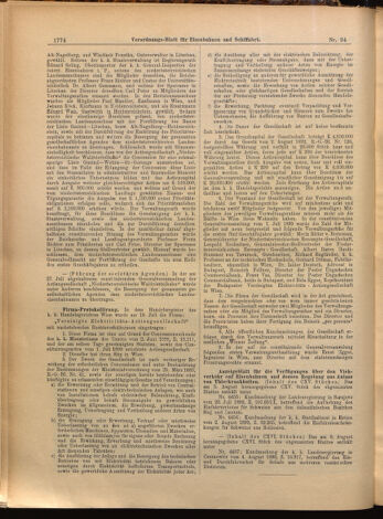 Verordnungs-Blatt für Eisenbahnen und Schiffahrt: Veröffentlichungen in Tarif- und Transport-Angelegenheiten 18990815 Seite: 6